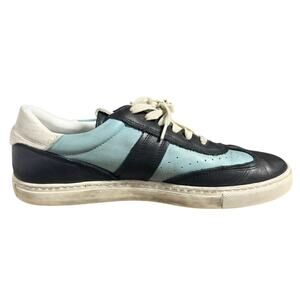Greats Charlie Distressed Low Sneakers Men 8 blue multi-colorway Leather Italian